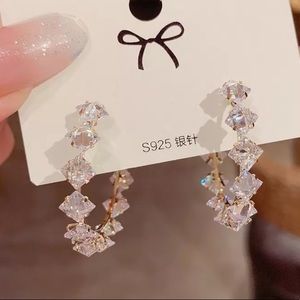 New 18k gold plated hoop earrings